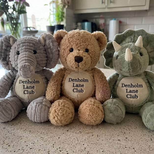 Custom stuffed animals — customer photo