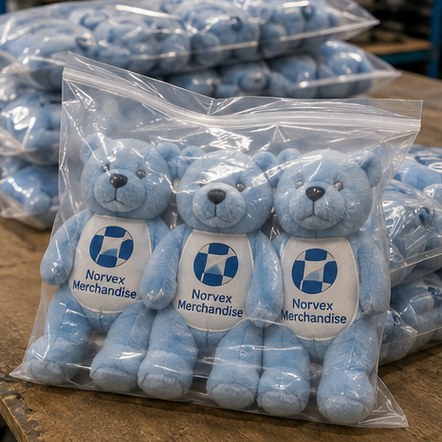Customized stuffed animals for events and prize stock